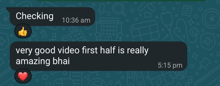 Client feedback 6